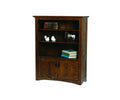 Mission Class B Bookcase with Wooden Bottom Doors