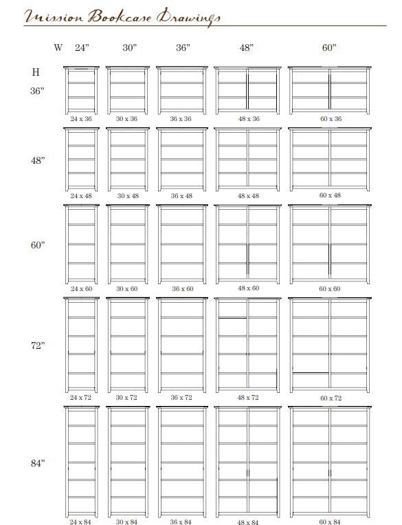 Mission 84" Bookcase