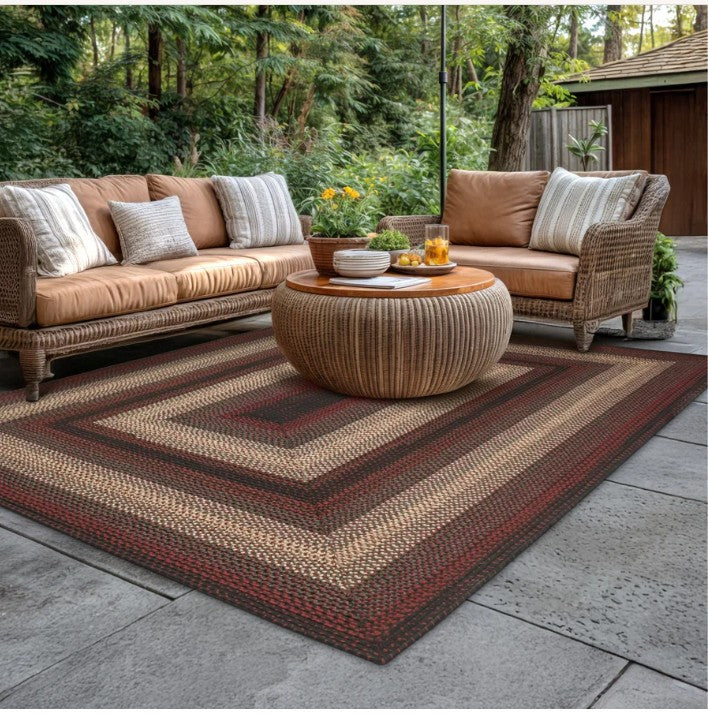 Montgomery Black Braided Outdoor Rug