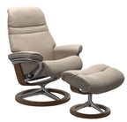 Stressless Sunrise Signature Base Chair and Ottoman