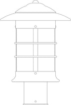 Newport Post Mount Fixture NP-9