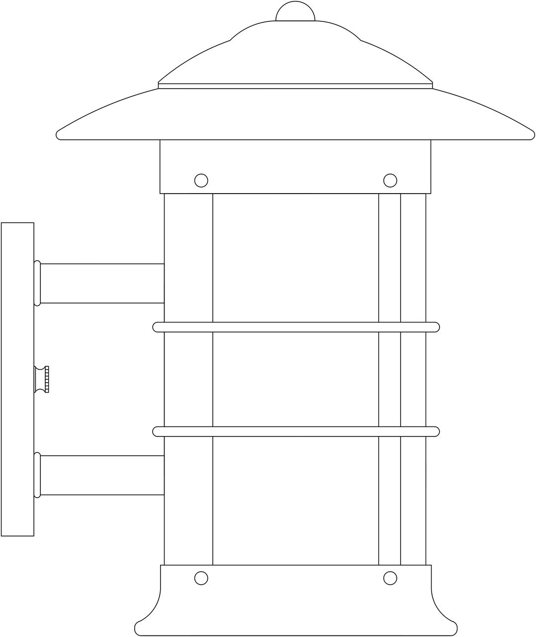 Newport Long Body Sconce NS-9L