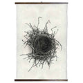 Grand Format Nest Study #2 Print  with wood Hanger