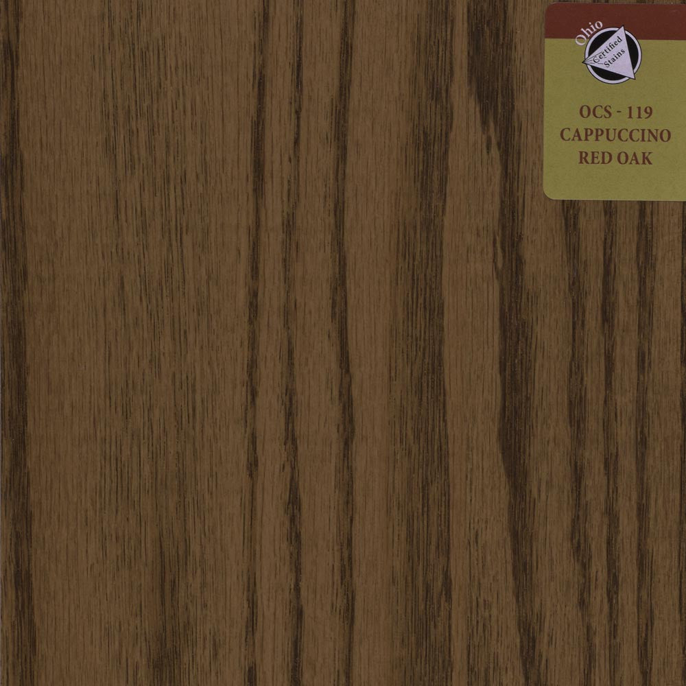 OCS 119 - Cappuccino - Red Oak Sample