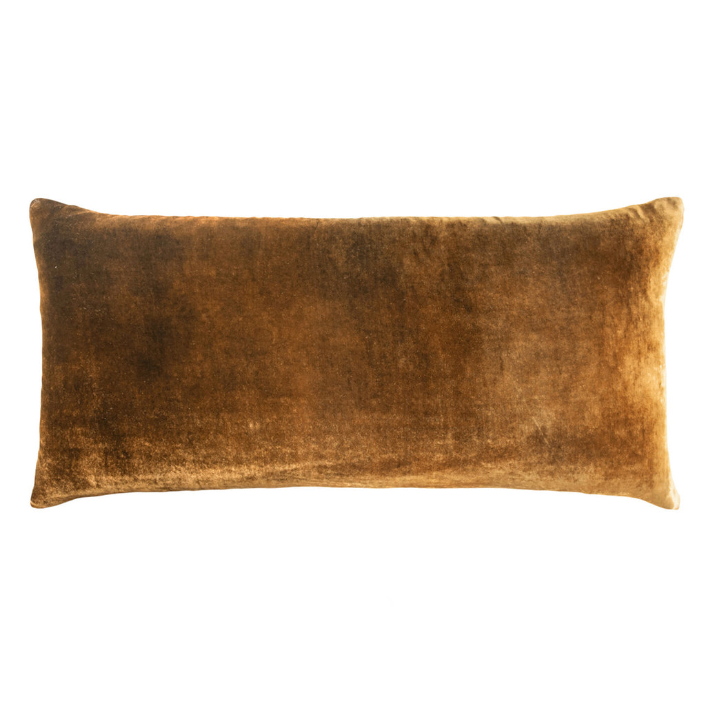 Copper Ivy Ombre Velvet Pillow By Kevin O'Brien Studio