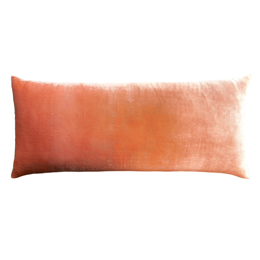 Mango Ombre Velvet Pillow By Kevin O'Brien Studio