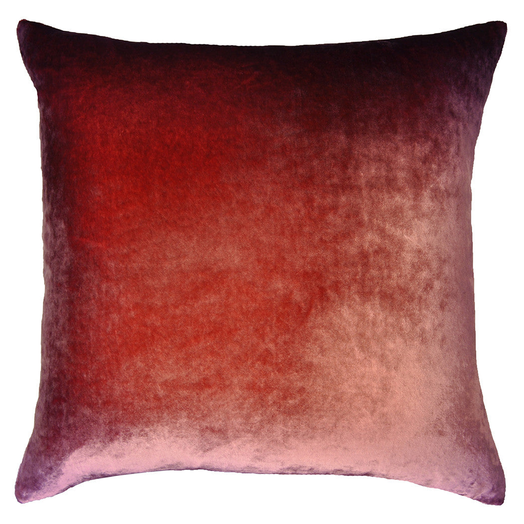 Boysenberry Ombre Velvet Pillow By Kevin O'Brien Studio