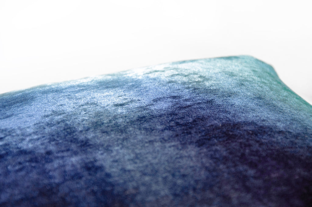 Shark Ombre Velvet Pillow By Kevin O'Brien Studio