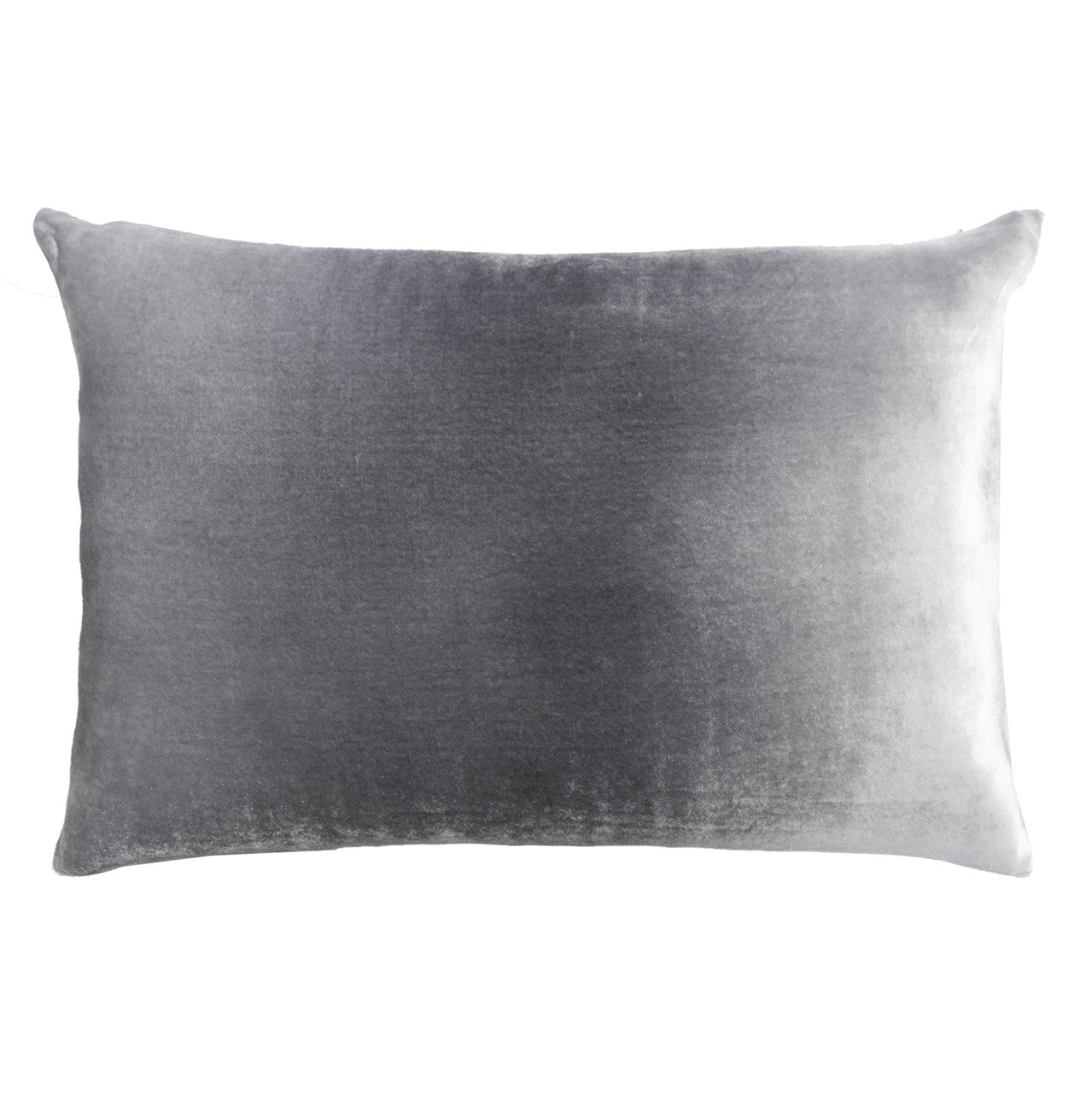 Silver Ombre Velvet Pillow By Kevin O'Brien Studio