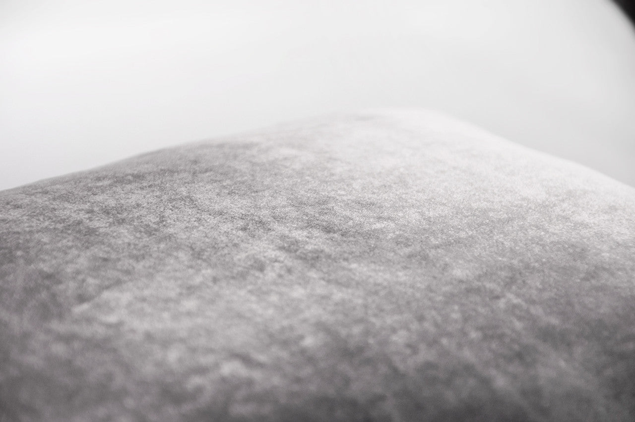 Silver Ombre Velvet Pillow By Kevin O'Brien Studio