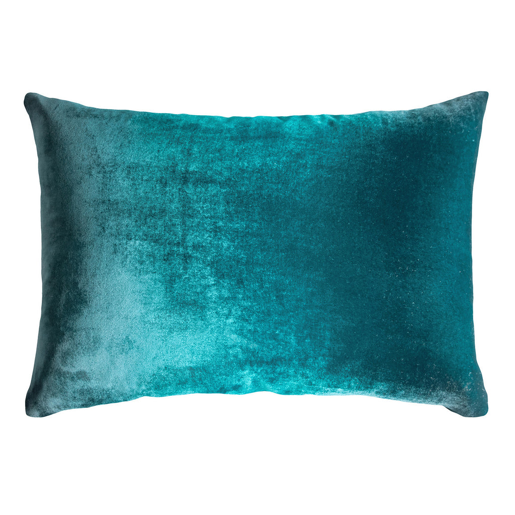 Pacific Ombre Velvet Pillow By Kevin O'Brien Studio