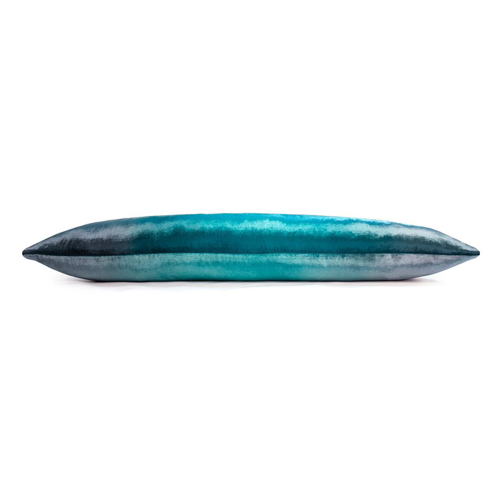 Pacific Ombre Velvet Pillow By Kevin O'Brien Studio