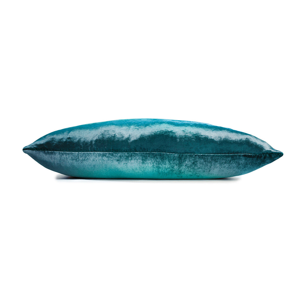 Pacific Ombre Velvet Pillow By Kevin O'Brien Studio