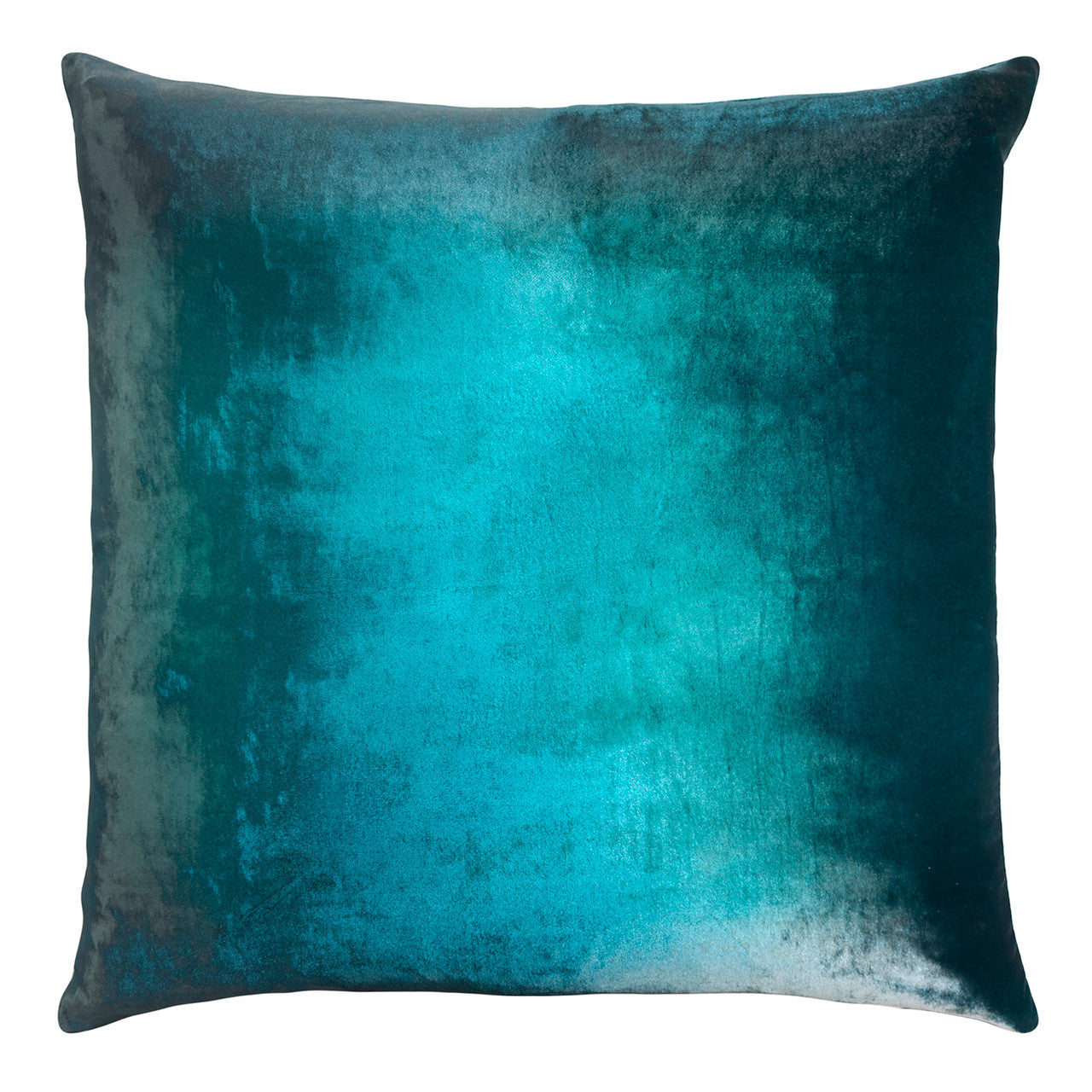 Pacific Ombre Velvet Pillow By Kevin O'Brien Studio