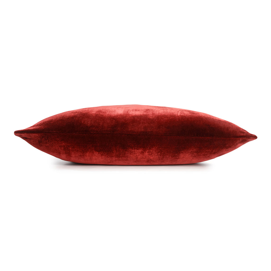 Paprika Ombre Velvet Pillow By Kevin O'Brien Studio