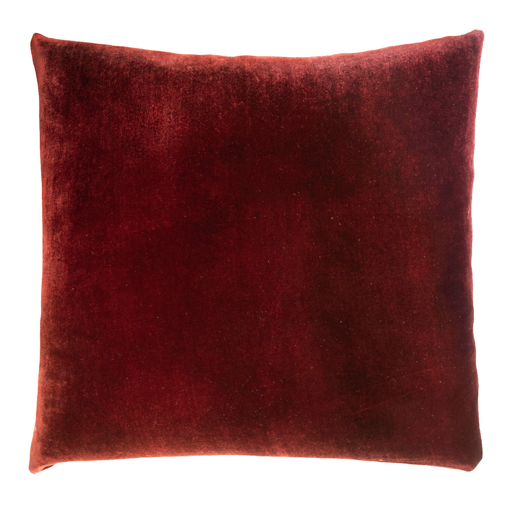 Paprika Ombre Velvet Pillow By Kevin O'Brien Studio