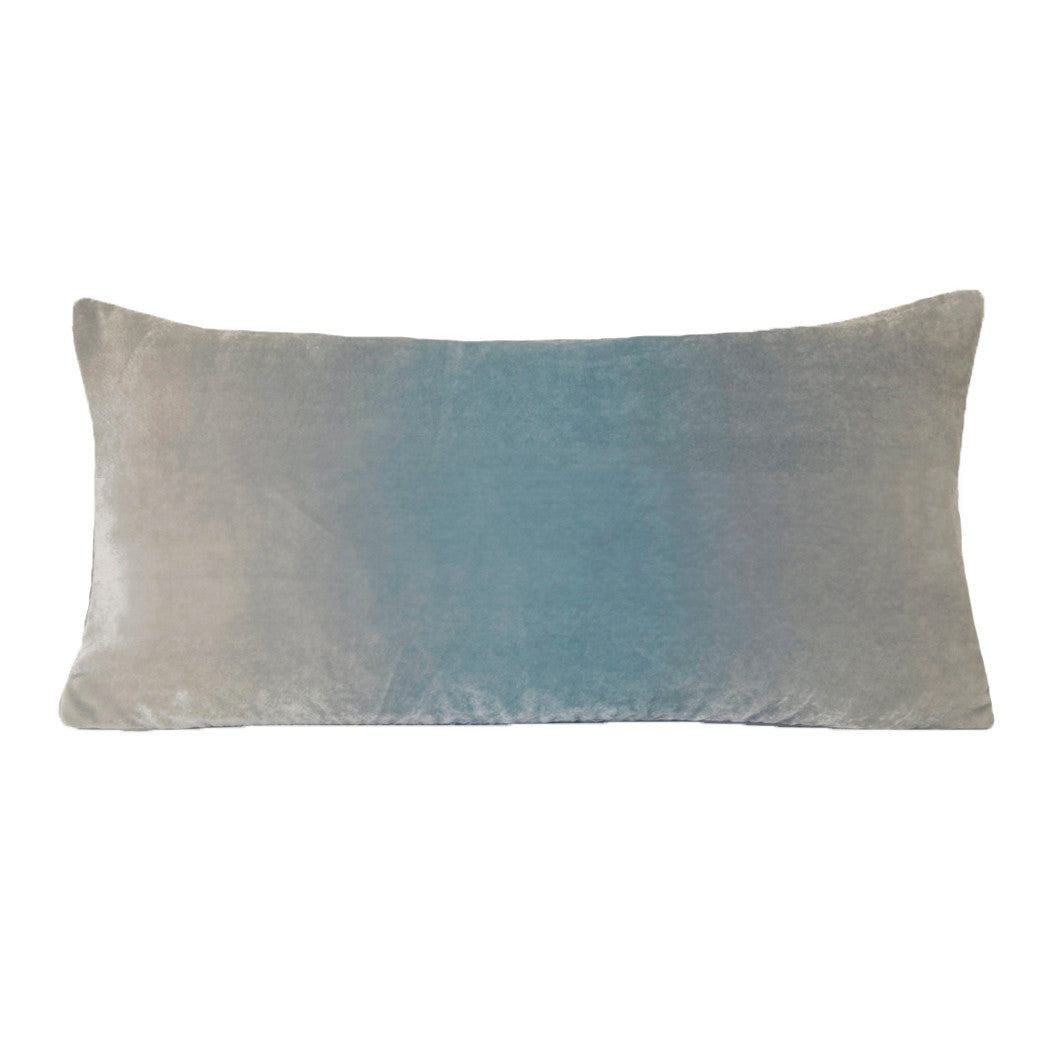 Robin's Egg Ombre Velvet Pillow By Kevin O'Brien Studio