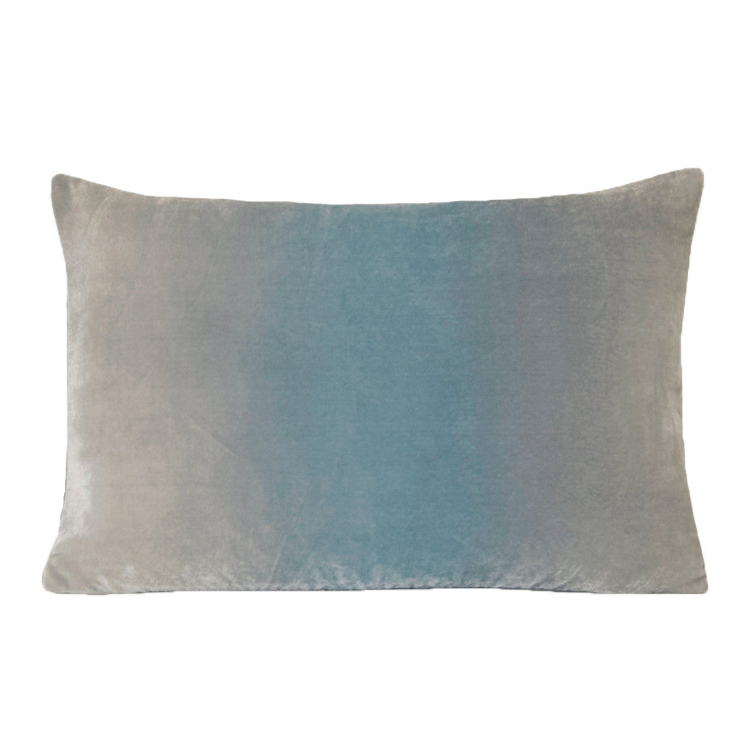 Robin's Egg Ombre Velvet Pillow By Kevin O'Brien Studio