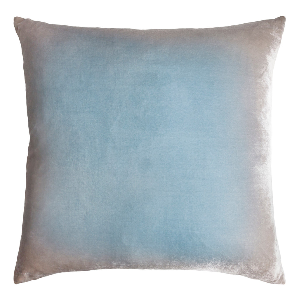 Robin's Egg Ombre Velvet Pillow By Kevin O'Brien Studio