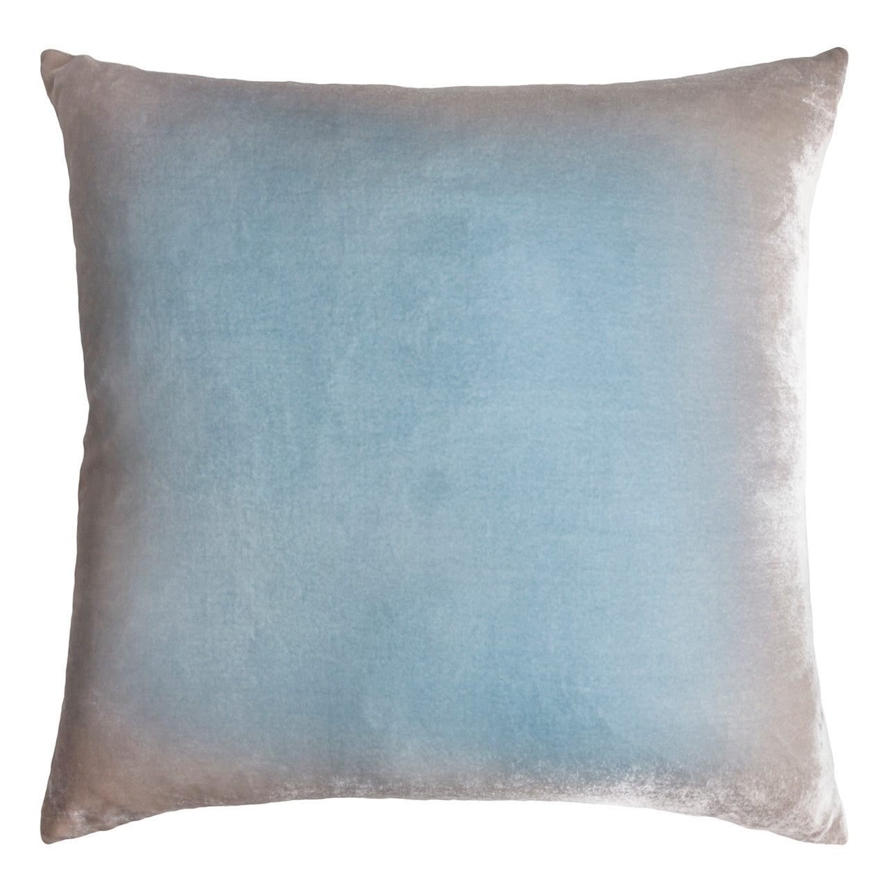 Robin's Egg Ombre Velvet Pillow By Kevin O'Brien Studio