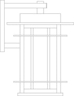 Oak Park Wall Mount OPB-11 – dimension drawing