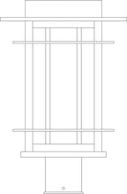 Line drawing of a light post
