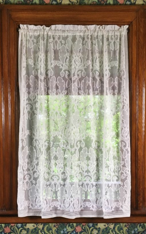Oak and Acorn Lace Curtain Panel