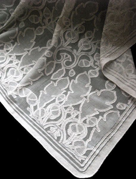 Oak and Acorn Lace Curtain Panel