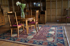 Oak Park Mahogany Hand-Knotted Wool Rug PC-7A – Pattern Detail Close-Up