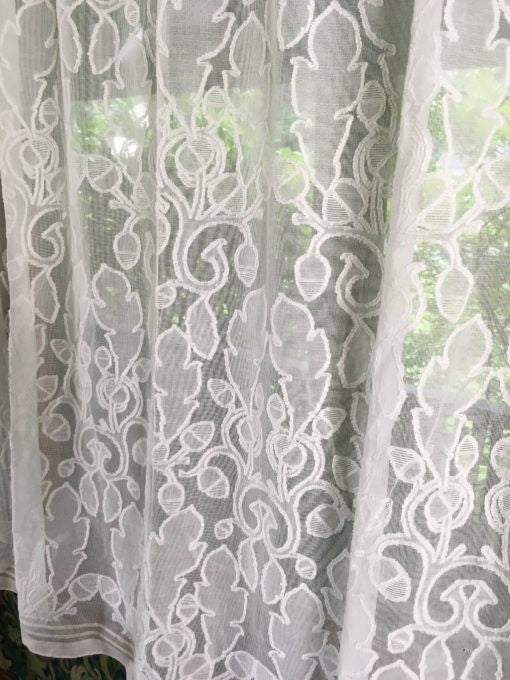 Oak and Acorn Lace Curtain Panel