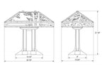 Limbert Double Pedestal Lamp with Old Faithful Inn Shade