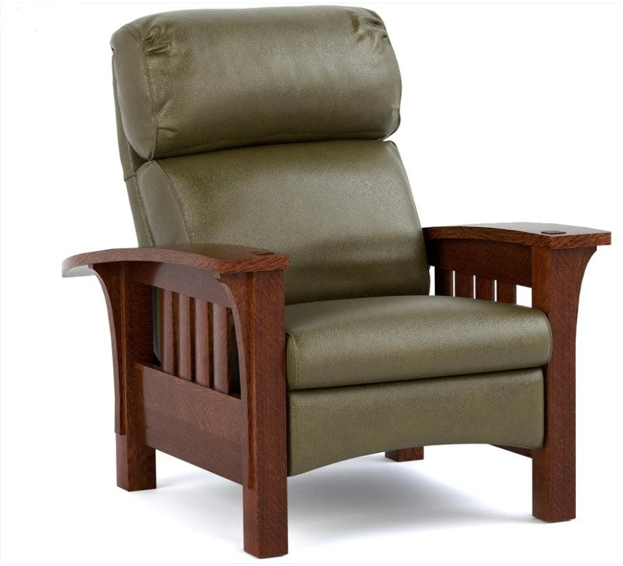 Stickley Bow Arm Bustle Back Morris Promo Recliner