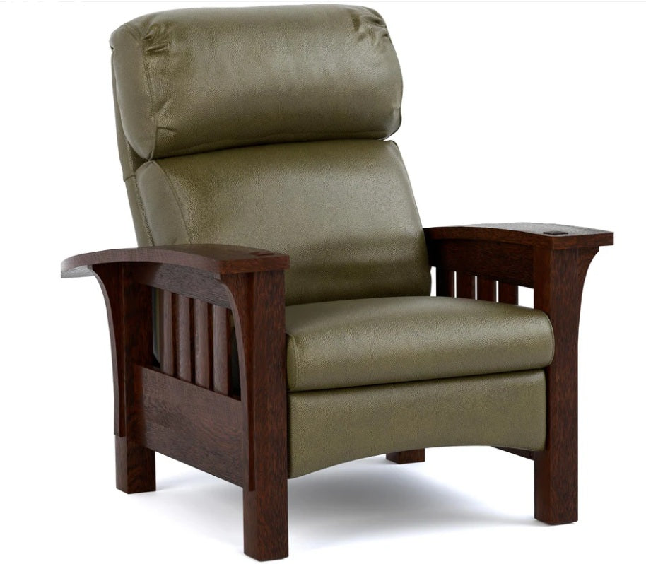 Stickley Bow Arm Bustle Back Morris Promo Recliner