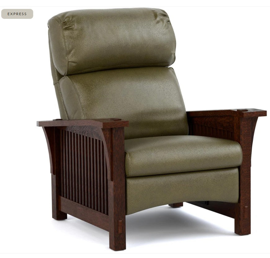 Stickley Spindle Morris Manual Bustle Back Promo Recliner Chair
