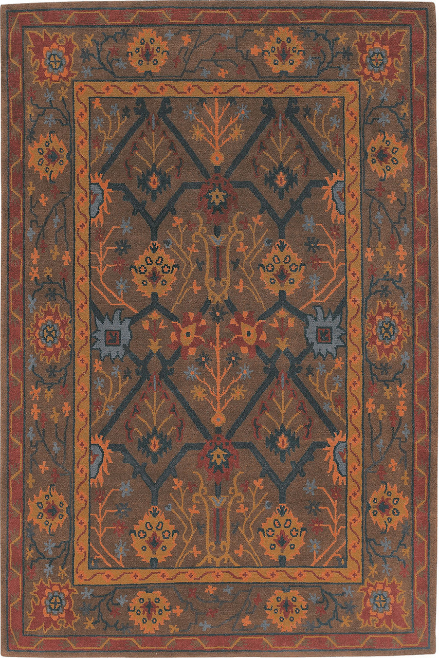 Craftsman Palmette Trellis Earthtones Rug