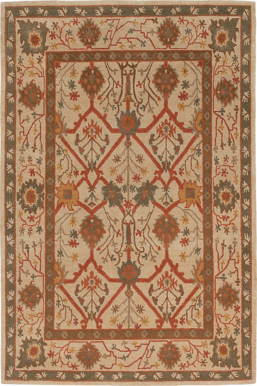 Craftsman Palmette Trellis Pearl Rug