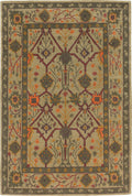 Craftsman Palmette Trellis Verde Rug