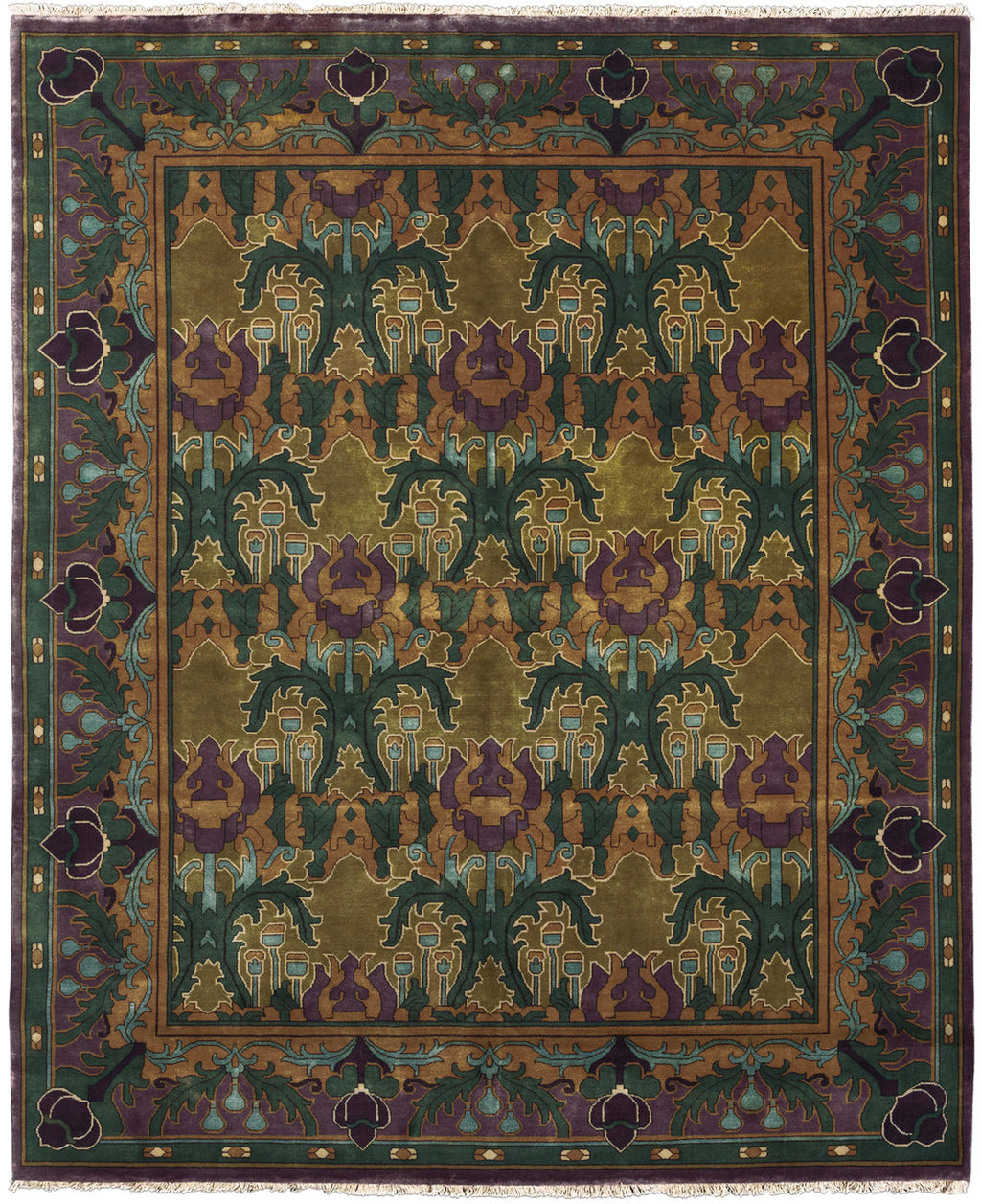 Wyndham Hand-Knotted Wool Rug PC-6A – 8x10 Room View