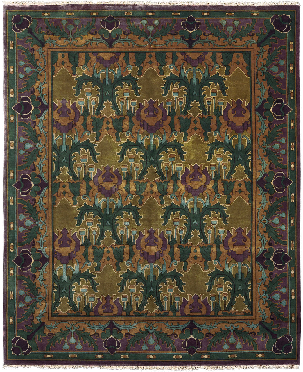Wyndham Hand-Knotted Wool Rug PC-6A – 8x10 Room View