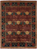 Oak Park Mahogany Hand-Knotted Wool Rug PC-7A – 8x10 Room View