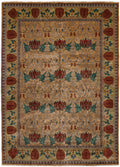 ak Park Gold Hand-Knotted Wool Rug PC-7B – 8x10 Room View