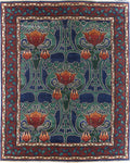 McMurdoch Hand Knotted Wool Area Rug PC-38B – 8x10 Flat Shot