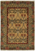 The Essex Hand Knotted Wood Rug | PC-55A, overhead flat view
