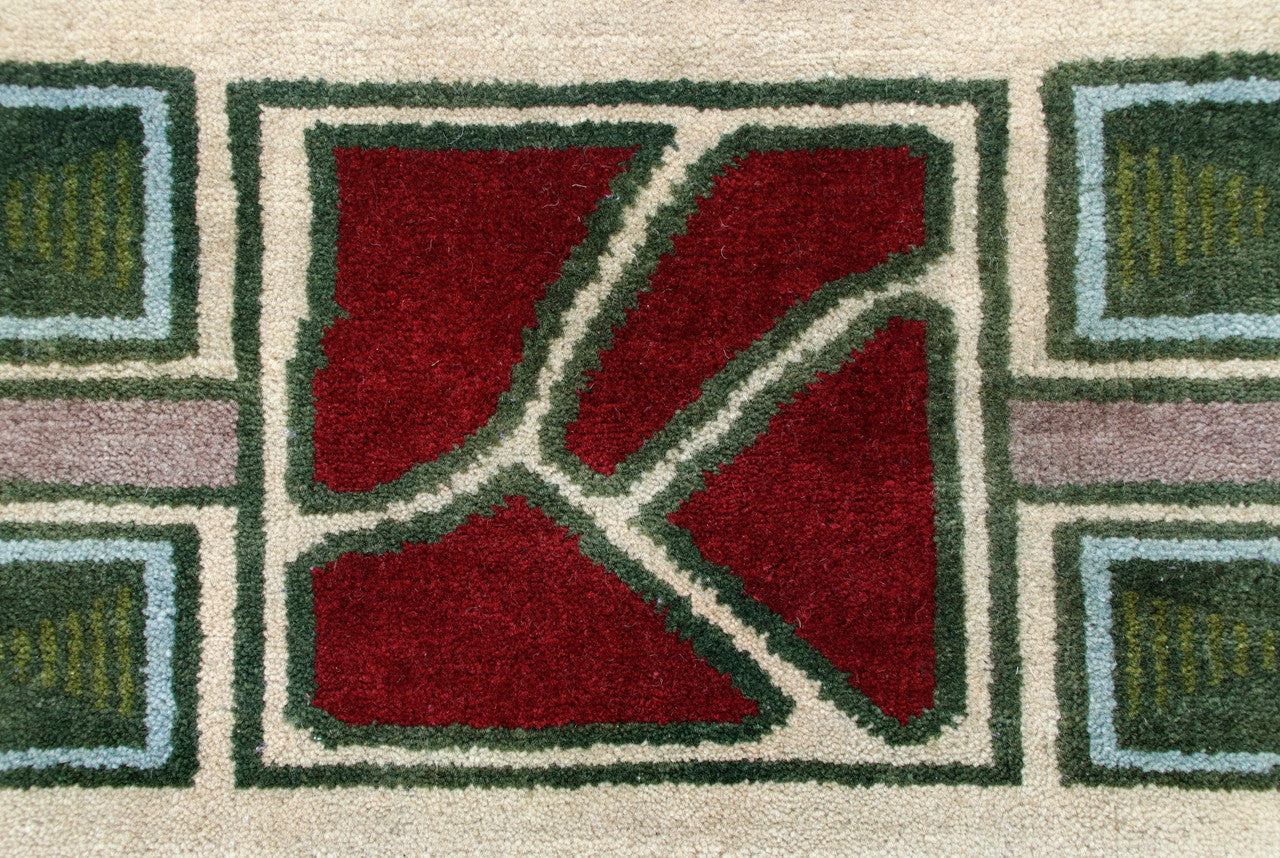 The Rose Hand Knotted Wool Rug | PC-59A