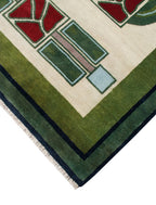 The Rose Hand Knotted Wool Rug | PC-59A