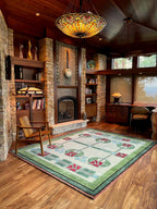 The Rose Hand Knotted Wool Rug | PC-59A