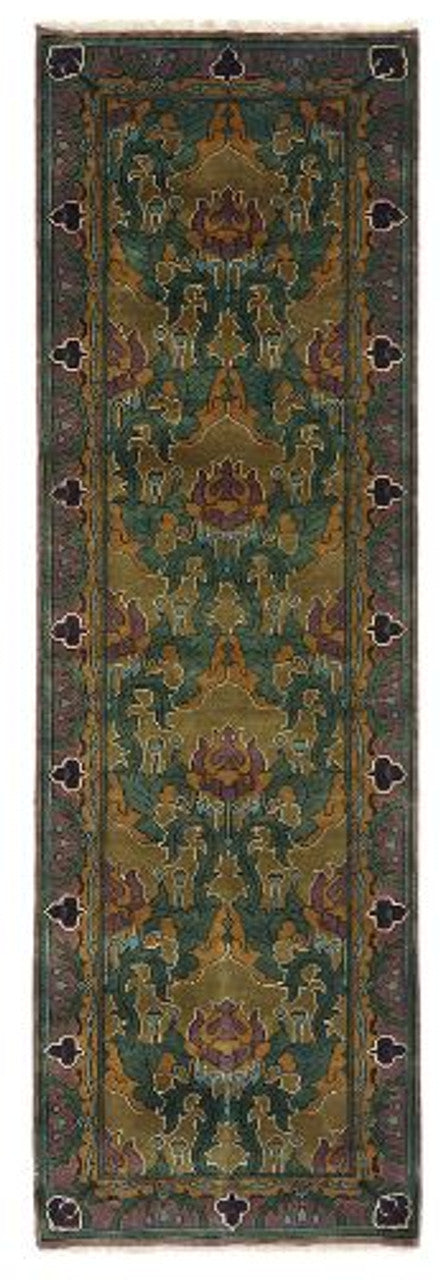 Wyndham Hand-Knotted Wool Rug PC-6A – Runner Size View