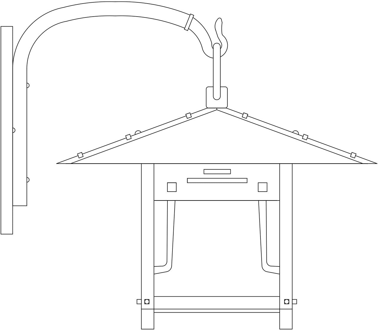Pagoda Wall Bracket PDB-17
