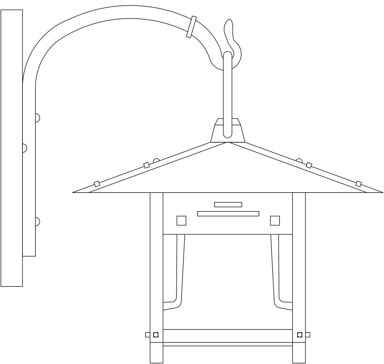 Pagoda Wall Bracket PDB-9