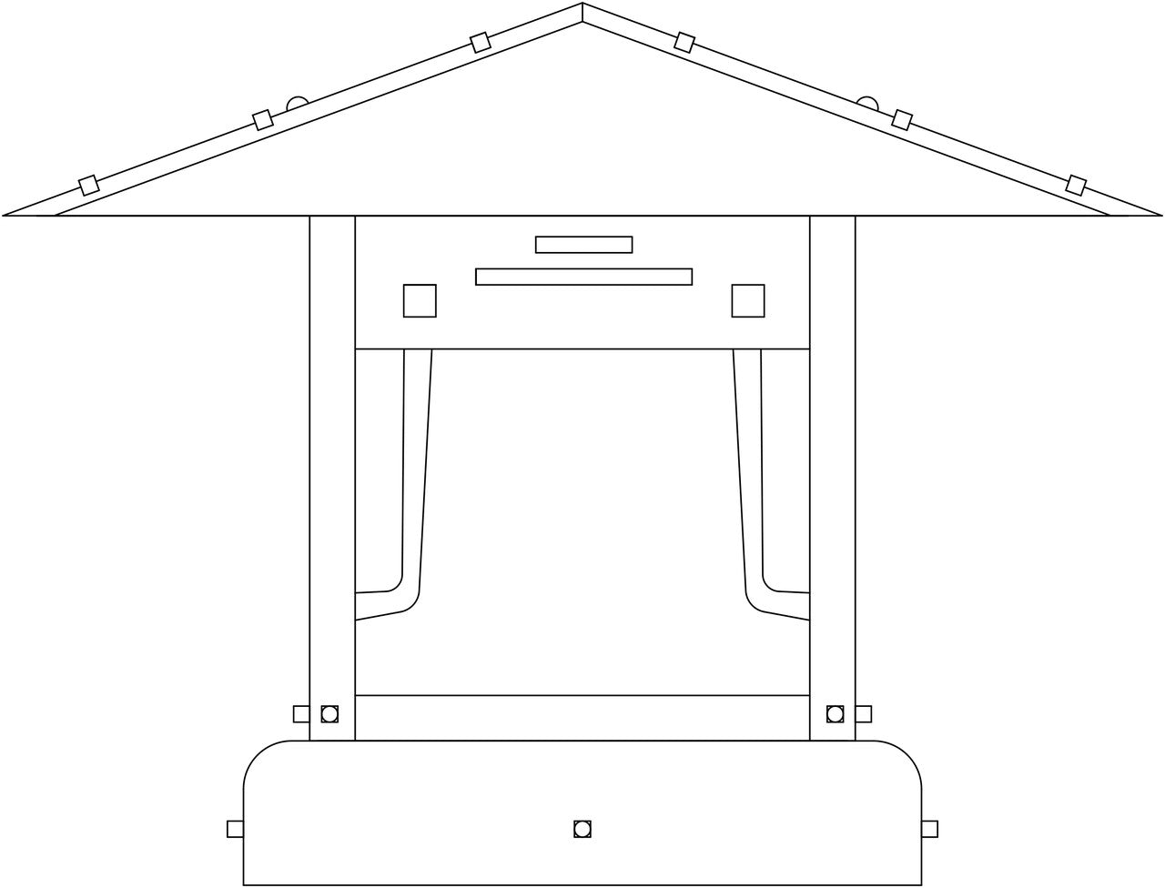 Pagoda Column Mount PDC-17